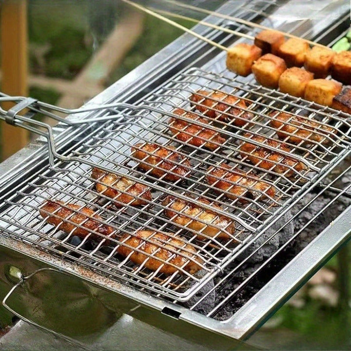 Cuisinez en plein air avec ce panier de BBQ. Grande capacité et grillade uniforme pour tous vos aliments.