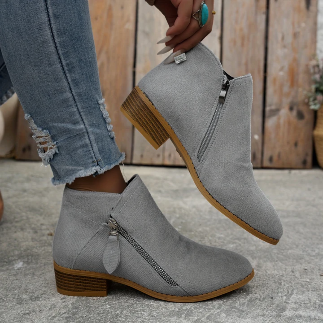 Chaussures bottines élégantes femme, automne-hiver, grand confort et soutien plantaire.