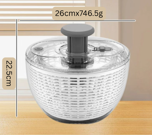 Essoreuse à salade design, grande taille, pour une préparation saine et rapide des légumes frais.