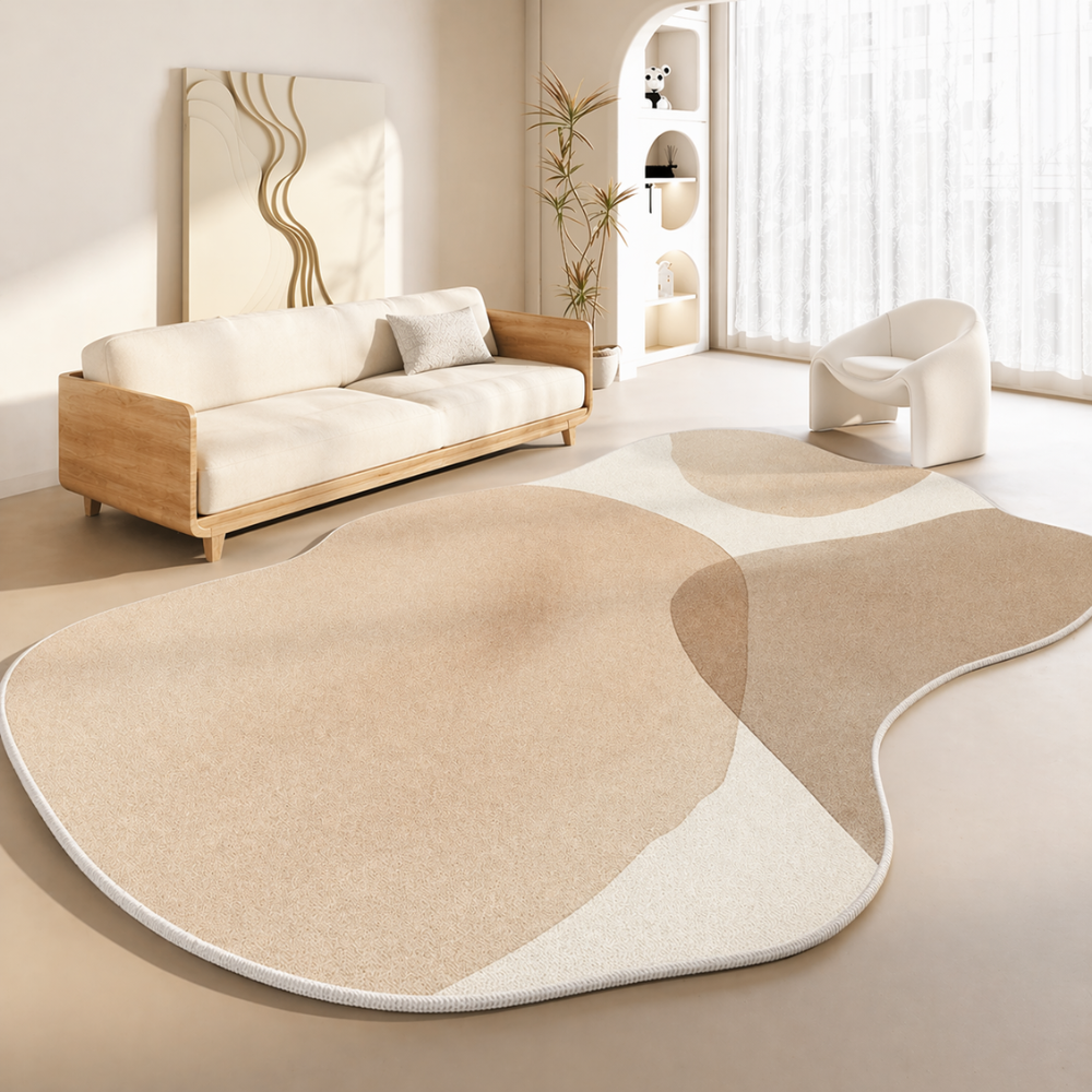 Tapis Novara doux et épais, style japonais antidérapant, idéal pour la chambre.