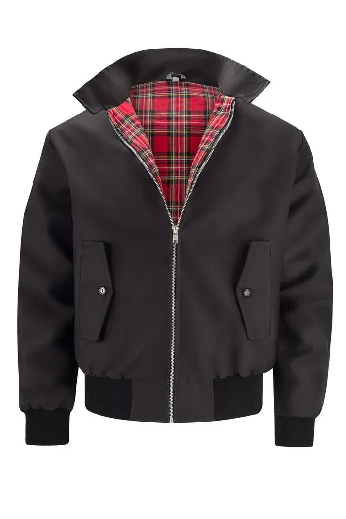 Blouson homme décontracté et confortable, coupe classique, parfait pour la mi-saison et le style citadin.