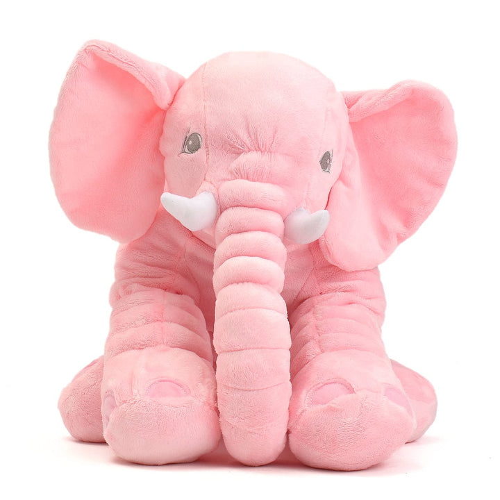 Cadeau de naissance: peluche éléphant géante grise, source de douceur et de sommeil paisible pour bébé.