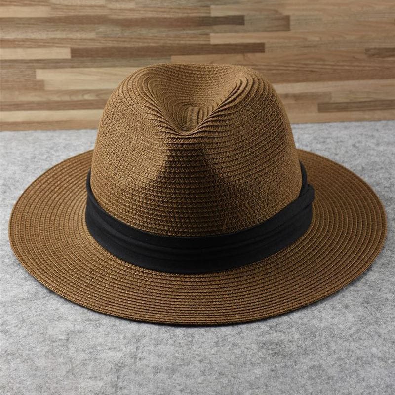 Chapeau unisexe élégant, classique et fait main, parfait accessoire d'été pour le soleil.