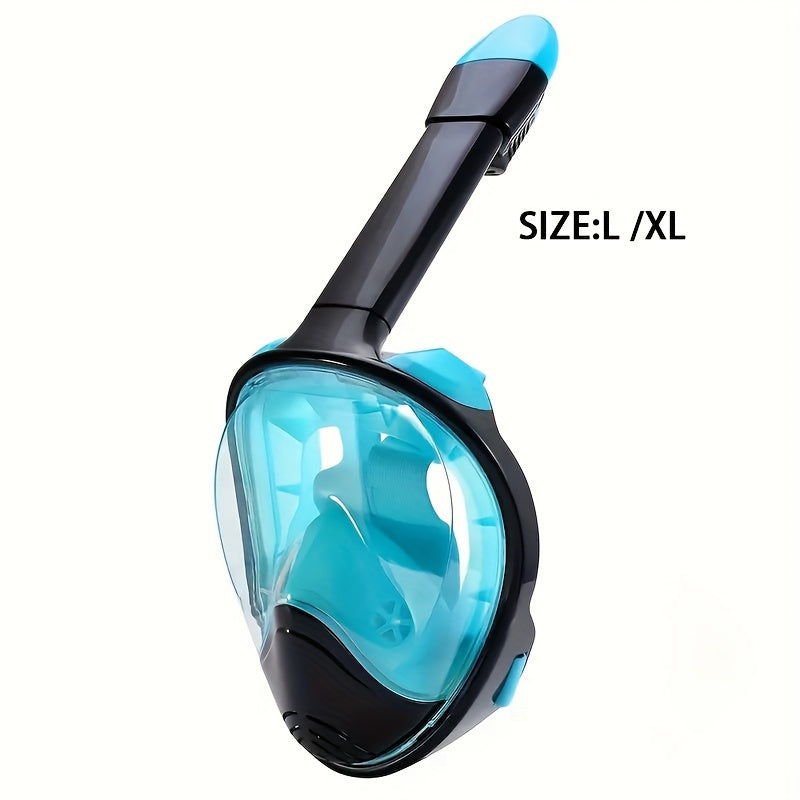 Masque de snorkeling 180° unisexe. Respiration facile et vue imprenable sur les fonds marins.