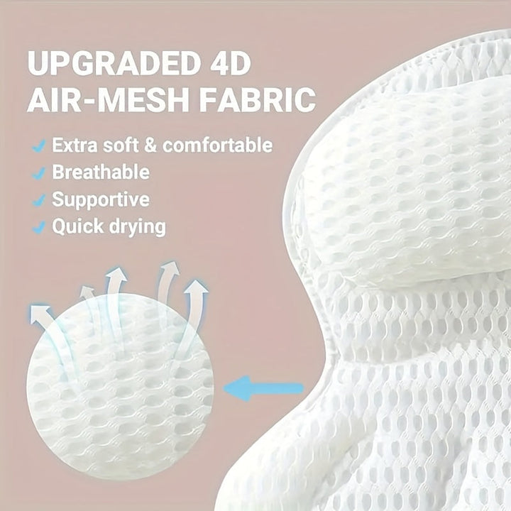 Transformez votre bain en spa maison avec ce coussin de bain LuxieSpa pour relaxation et détente.