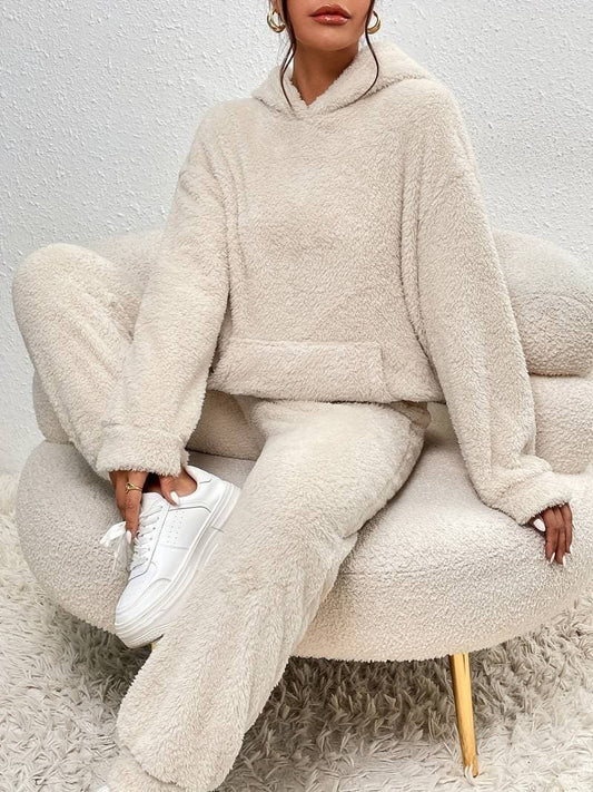 Mjuk Fleece Loungewear Set - Hoodie & Byxor