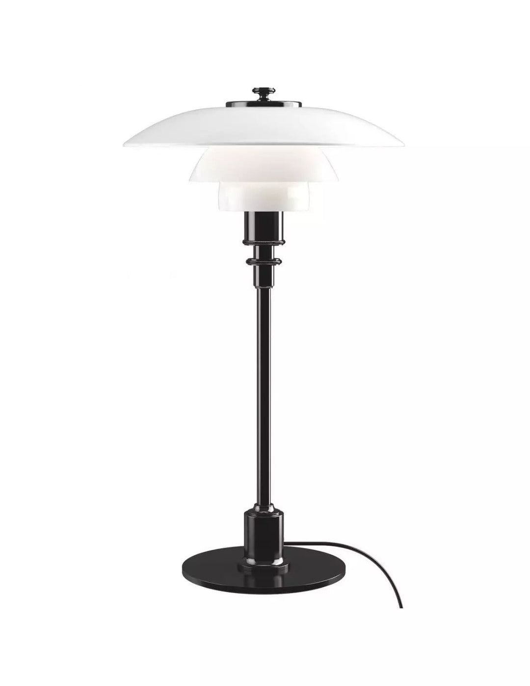 Décoration de table avec cette lampe danoise chic, design multicouche unique.