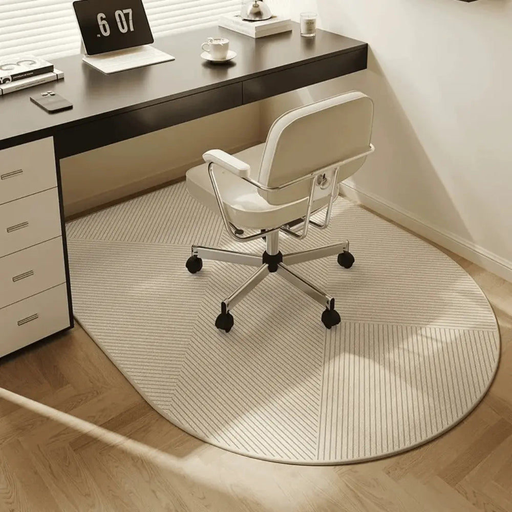 Protection de sol durable pour bureau, gaming et télétravail. Tapis antidérapant sous chaise de bureau à roulettes.