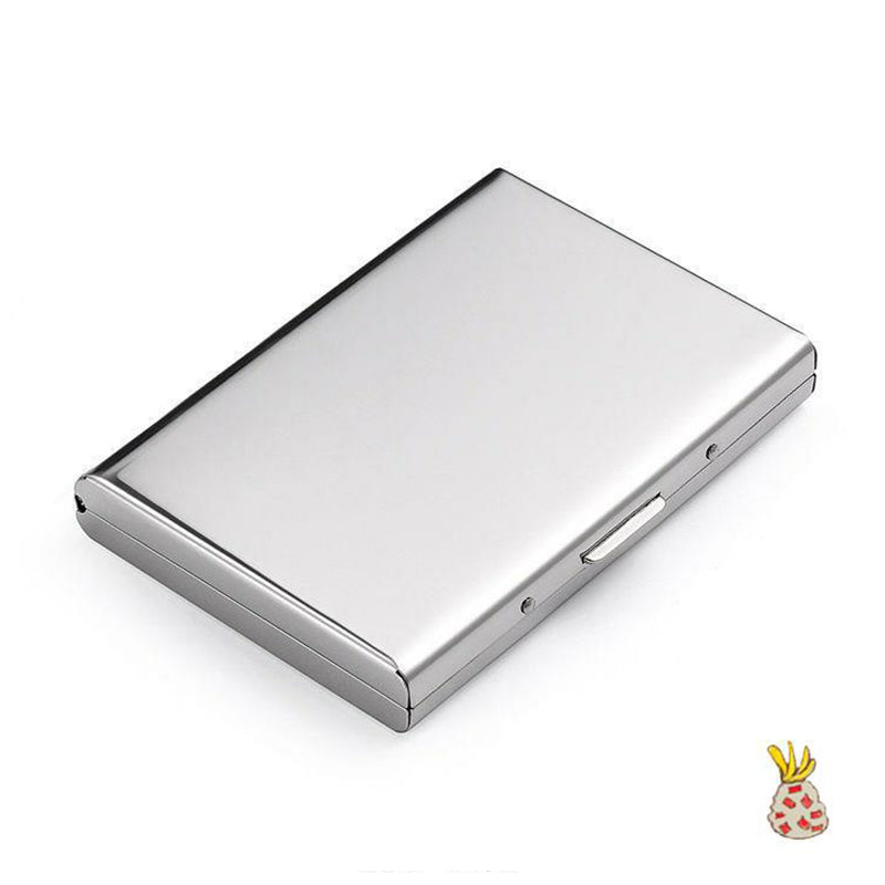 Accessoire de sécurité des cartes, porte-cartes RFID antivol en métal brossé.