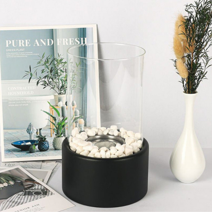 Lampe à huile design pour ambiance chaleureuse et éclairage zen. Idéale pour la détente et la décoration romantique.