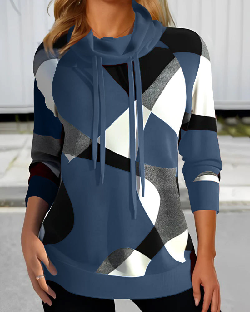 Pull femme Lorina doux et chaud, col montant élégant pour un confort hivernal chic et stylé.