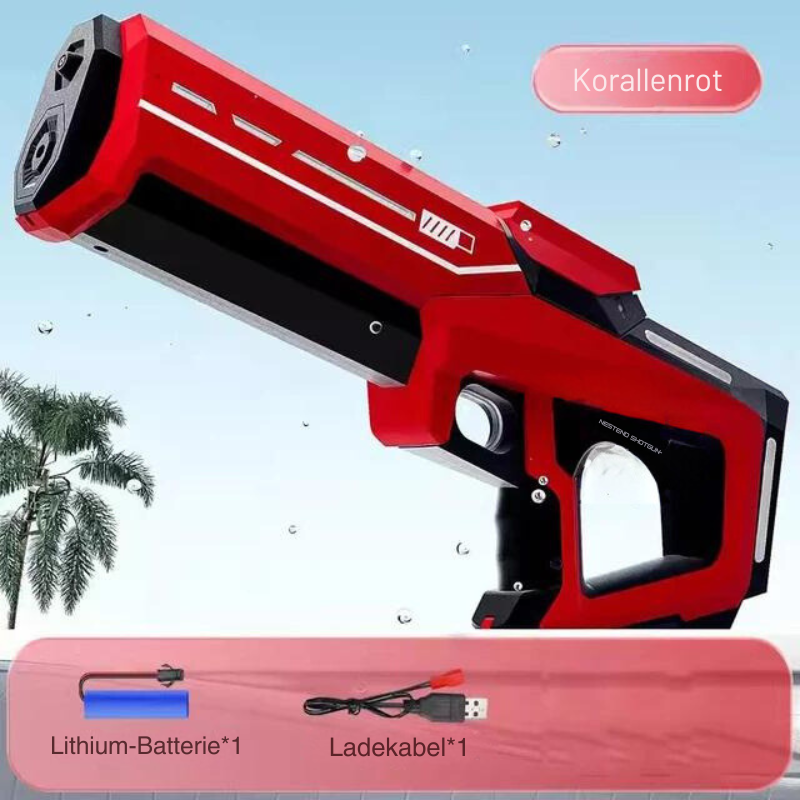Pistolet à eau électrique, l'indispensable jouet d'été. Idéal pour batailles d'eau intenses et jeux extérieurs amusants enfants.