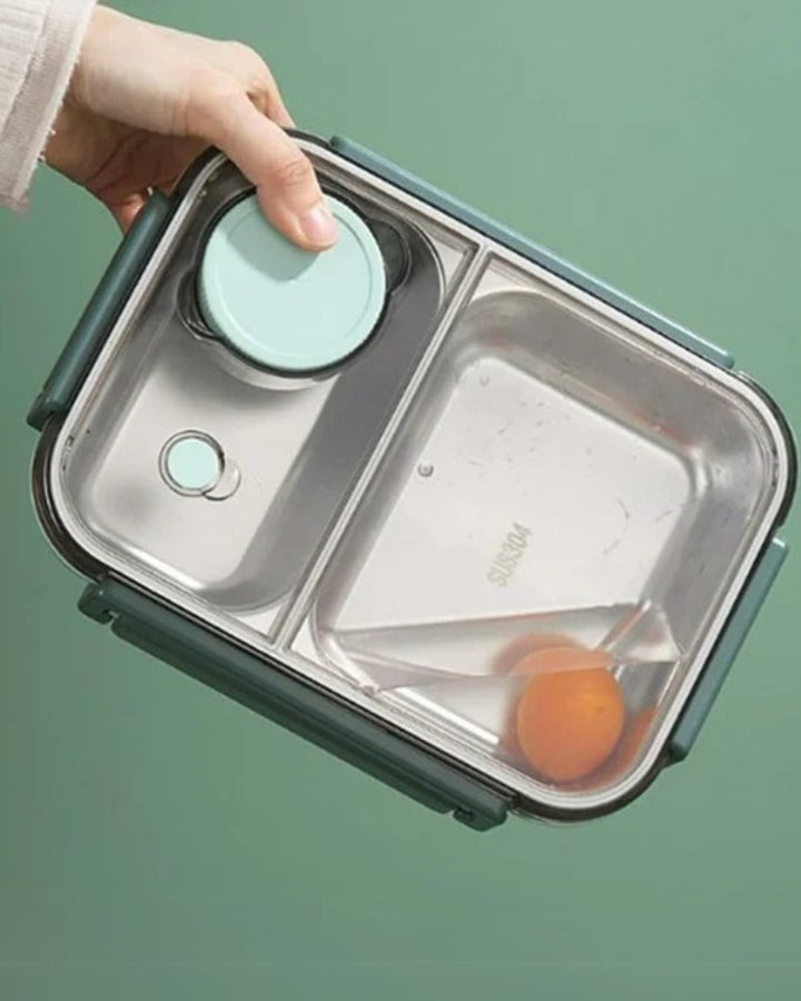 Conteneur alimentaire hermétique, idéal pour transport sécurisé des repas.