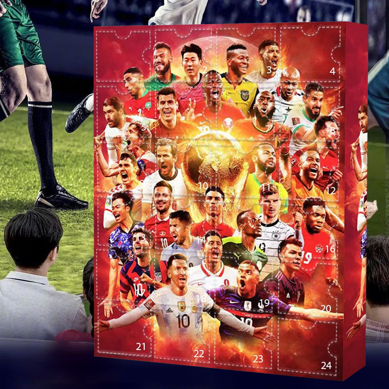 Découvrez le Calendrier de l'Avent Football 2025, un cadeau unique pour les fans de foot, plein de surprises.