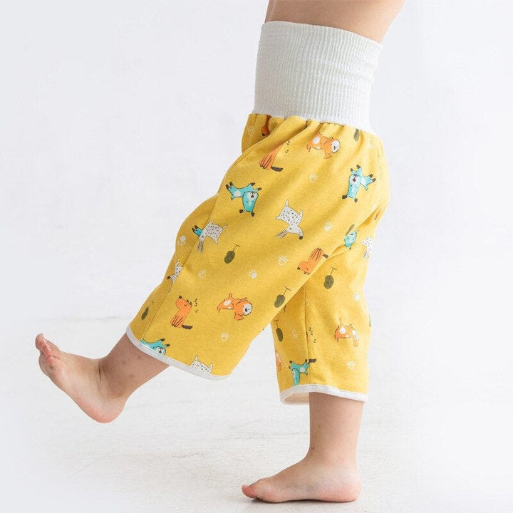 Sous-vêtement lavable et réutilisable pour l'apprentissage de la propreté chez l'enfant.