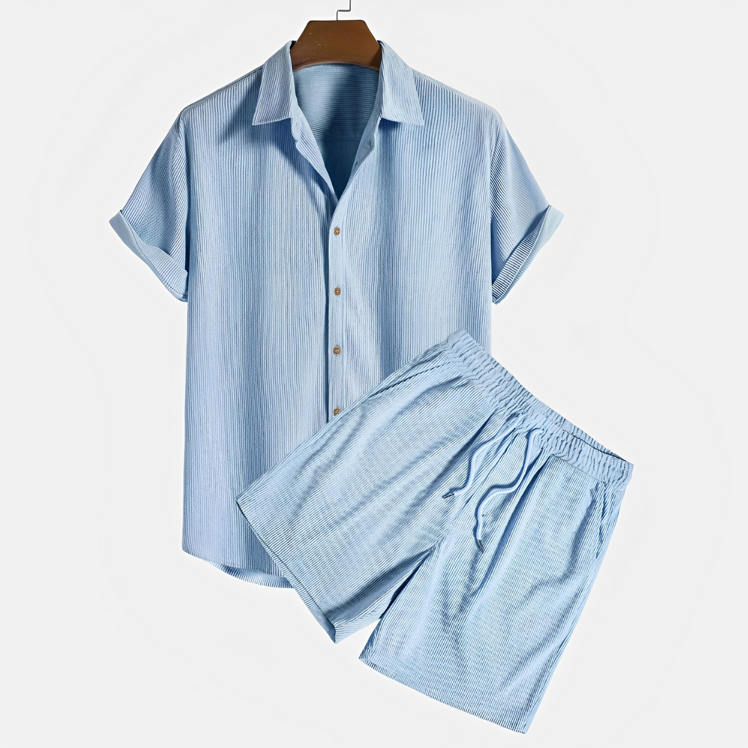 Vêtements homme: ensemble décontracté 2 pièces. Confort et élégance pour un style urbain moderne, idéal loisirs.