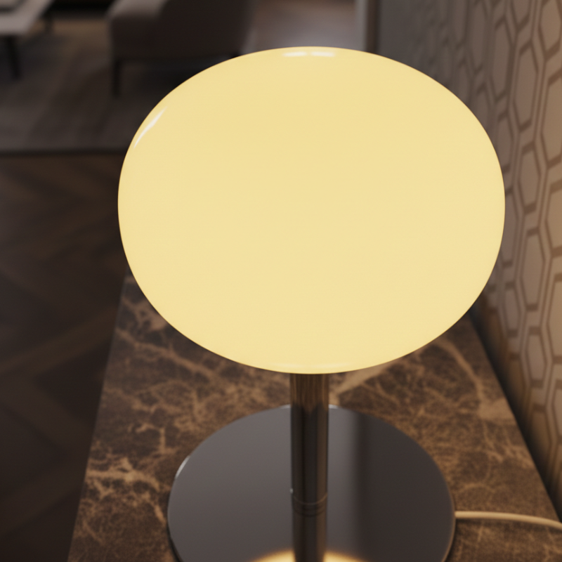 Élégante lampe LED sans fil, portable pour éclairage d'ambiance, parfaite pour tout intérieur.