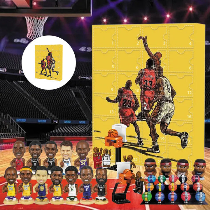 Calendrier de l'Avent NBA DunkDream officiel avec 24 surprises basket. Idéal cadeau Noël pour fan de sport.