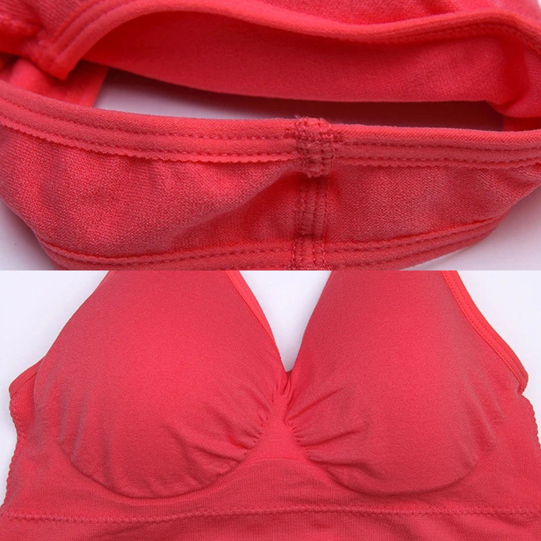 Soutien-gorge confort sans coutures pour un port toute la journée. Soutien léger pour femmes actives et décontractées.