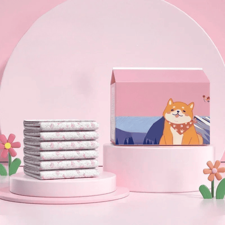 Couche jetable ultra absorbante pour chiot, aide à l'apprentissage de la propreté et assure le confort animal.