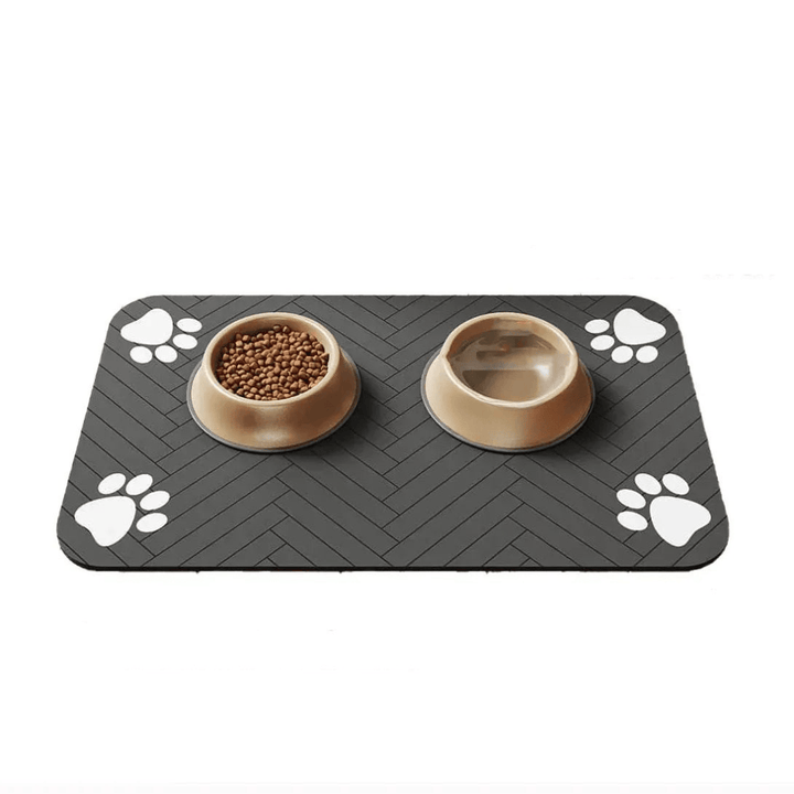 Tapis de gamelle pour animaux, super absorbant et antidérapant. Idéal pour nourriture et eau, assure la propreté.