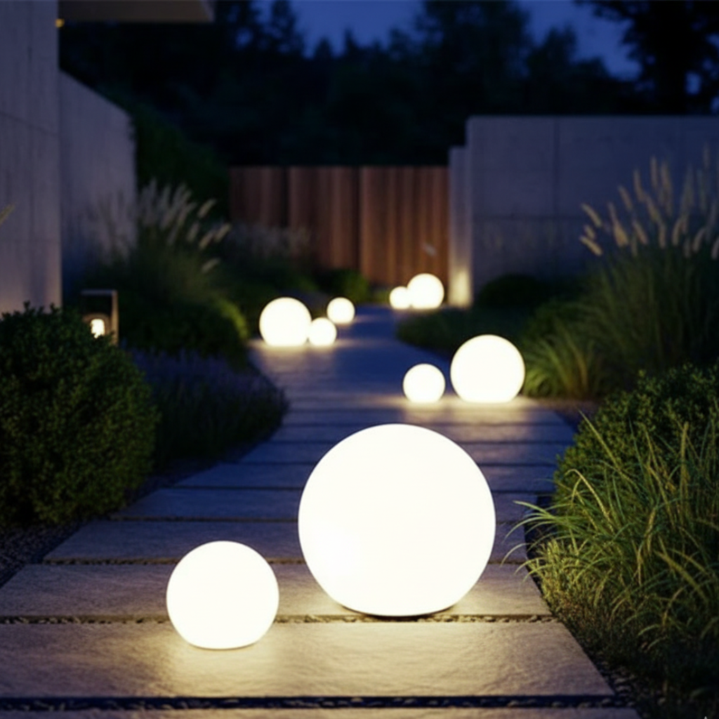 Lampe sphère LED RGB pour intérieur, crée une décoration vibrante et personnalisable avec ses 16 couleurs.