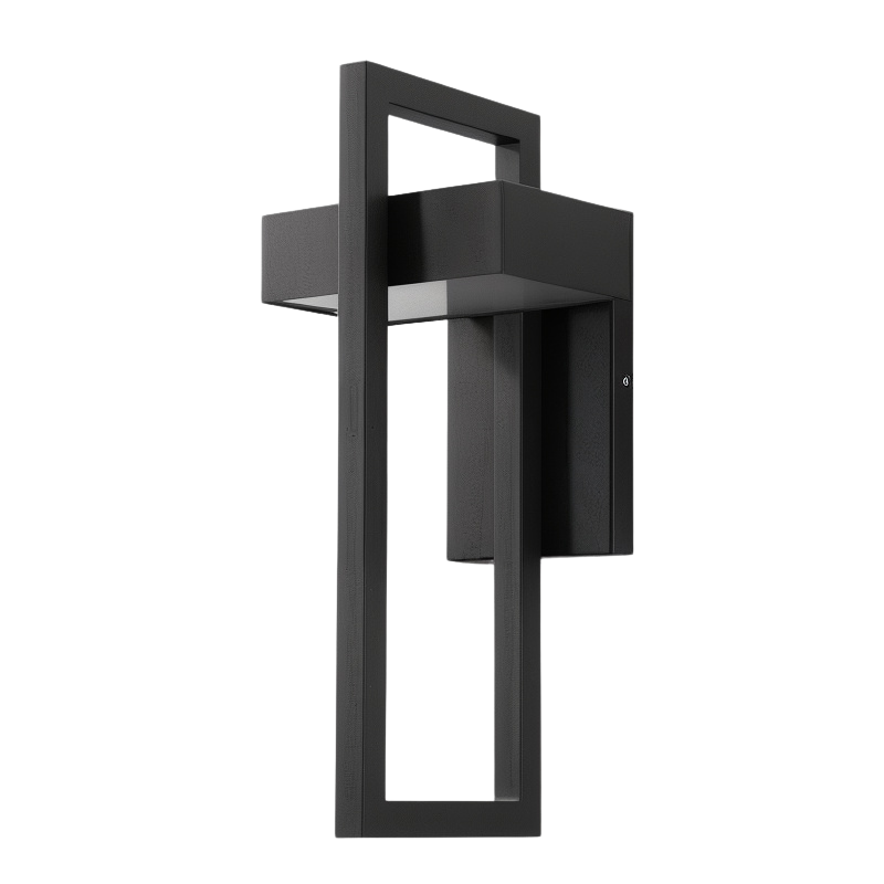Luminaire mural LED étanche pour terrasse et jardin, éclairage extérieur moderne et économe en énergie.