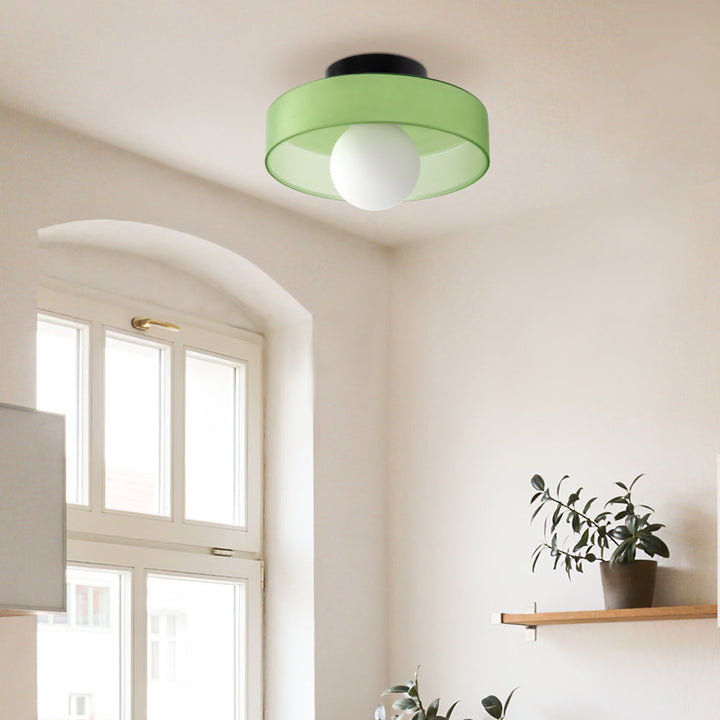 Plafonnier LED rond pour intérieur, éclairage moderne qui sublime votre salon.