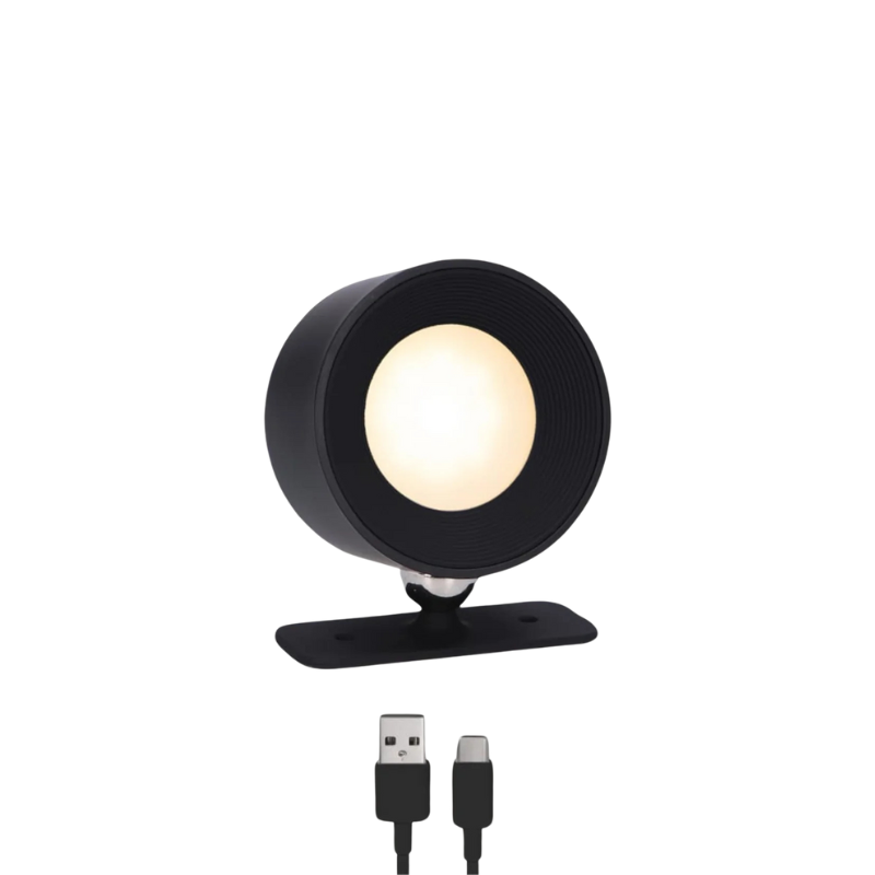 Facilité d'utilisation: applique LED murale sans fil, dimmable et rotative. Lampe intérieure moderne, éclairage adaptable.
