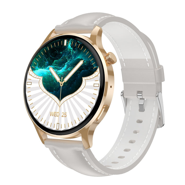 Smartwatch femme, étanche, suivi complet santé: glycémie, tension, FC, SpO2, analyse sommeil.