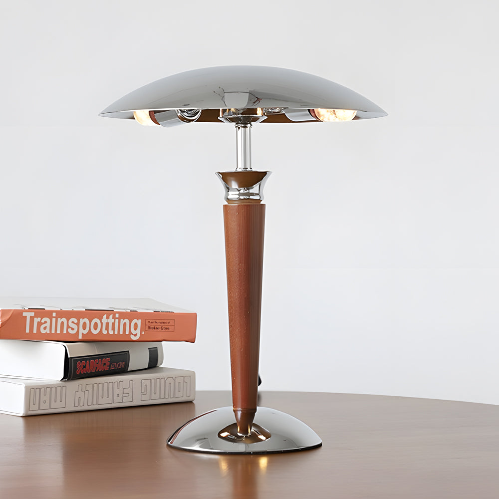 Éclairage d'ambiance LED design champignon rétro, idéal pour chambre ou bureau, luminaire décoratif.