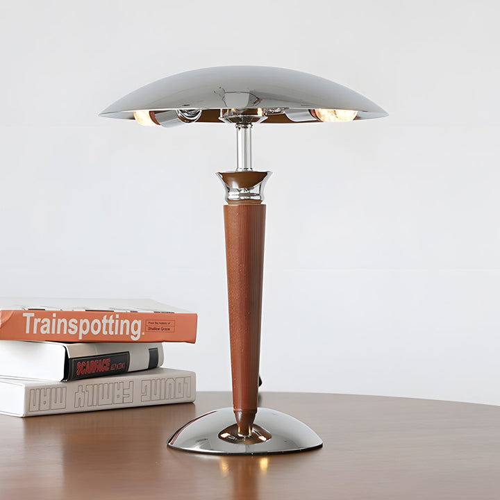 Éclairage d'ambiance LED design champignon rétro, idéal pour chambre ou bureau, luminaire décoratif.
