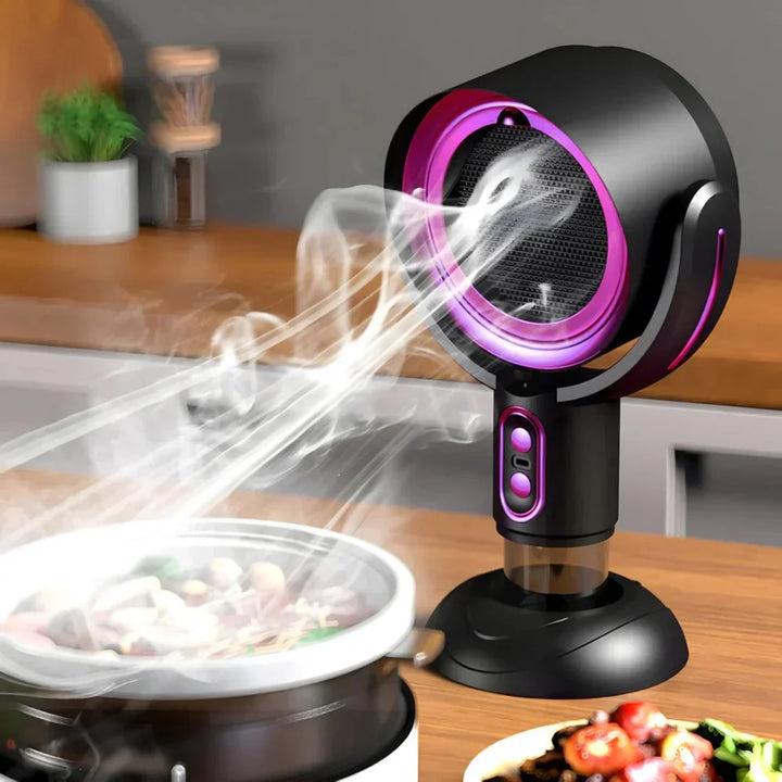 LuxeBreeze, purificateur d'air ionique sans fil. Neutralise les odeurs et diffuse un air frais maison/bureau.