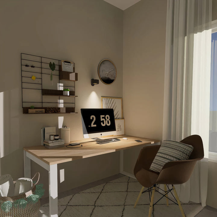 Applique murale LED économe en énergie, sans fil. Lampe intérieure dimmable et rotative, éclairage moderne et pratique.