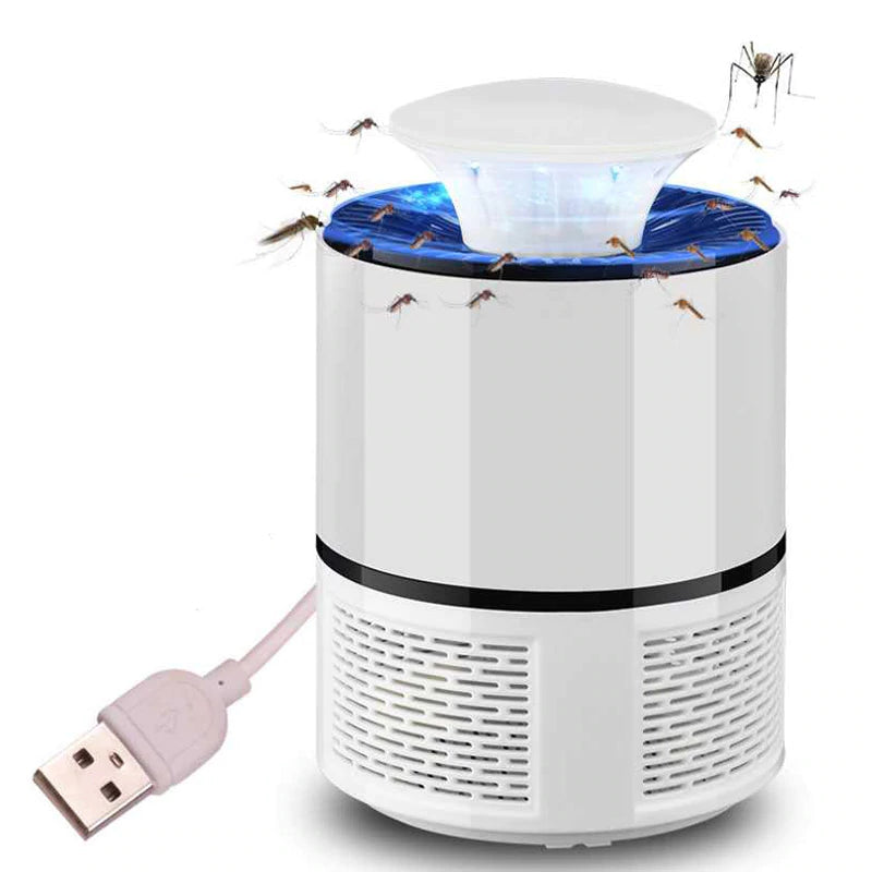 Lampe UV anti-moustiques portable et écologique pour camping et nuits sereines en extérieur.