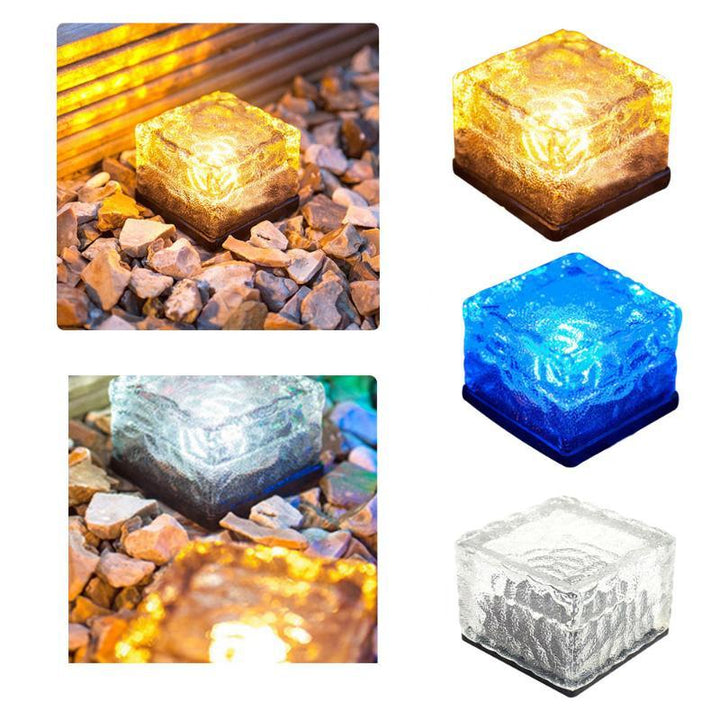 Lampe solaire LED pour balcon/terrasse, crée un effet vague d'eau apaisant. Résistante et décorative.