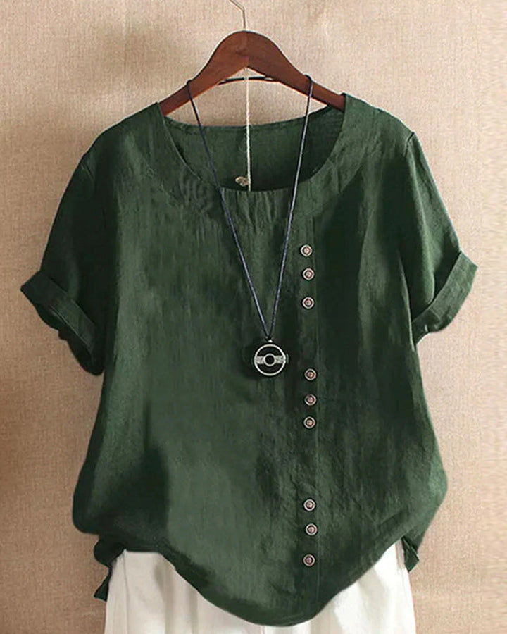 Blouse femme élégante, coupe fluide pour un style décontracté chic. Vêtement d'été confortable et stylé.