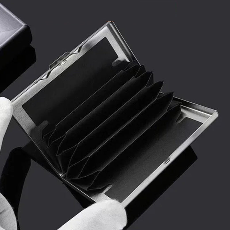 Porte-cartes RFID ultra-fin, protection contre le vol et la démagnétisation des cartes.