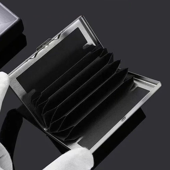 Porte-cartes RFID ultra-fin, protection contre le vol et la démagnétisation des cartes.