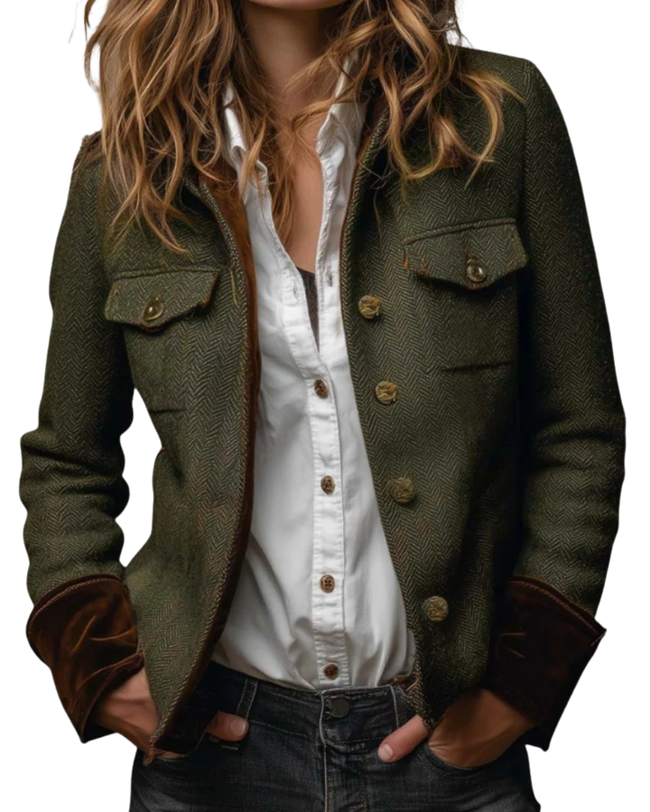 Veste structurée élégante femme. Parfaite pour le bureau ou soirée. Style chic, tendance et mode. Idéale automne/printemps.