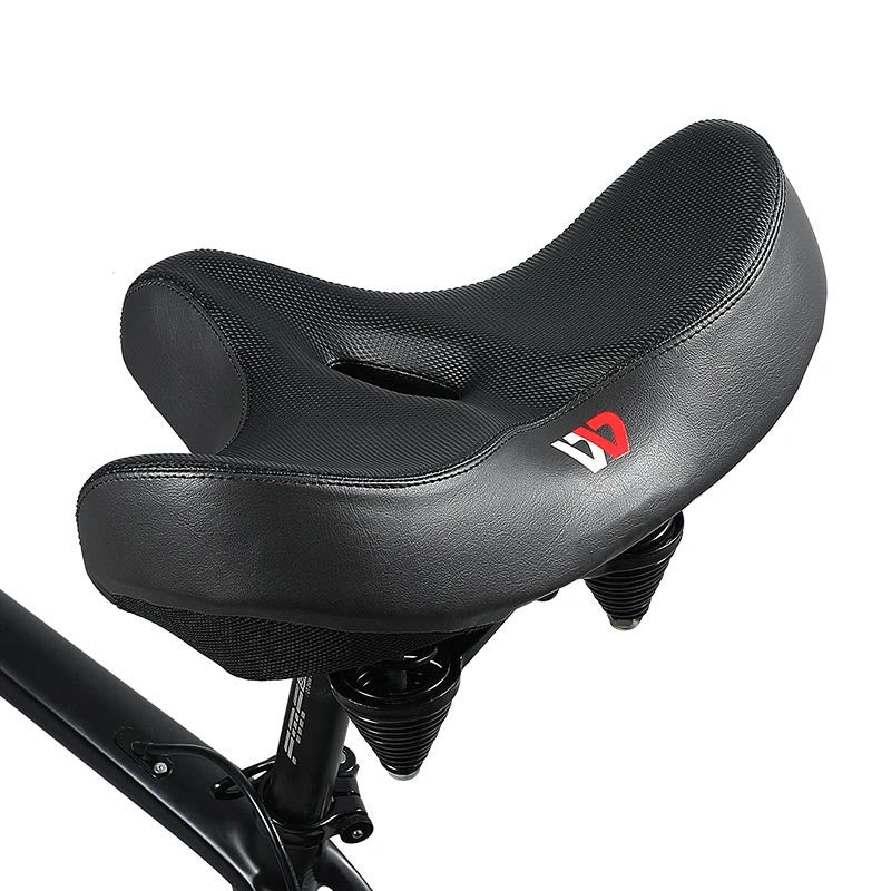 Selle vélo VTT et ville, large et confortable, pour une meilleure expérience cycliste.