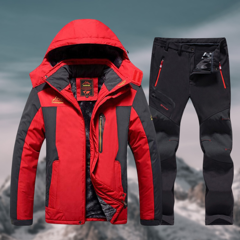 Veste hiver homme imperméable coupe-vent, chaude, parfaite pour randonnée et outdoor.