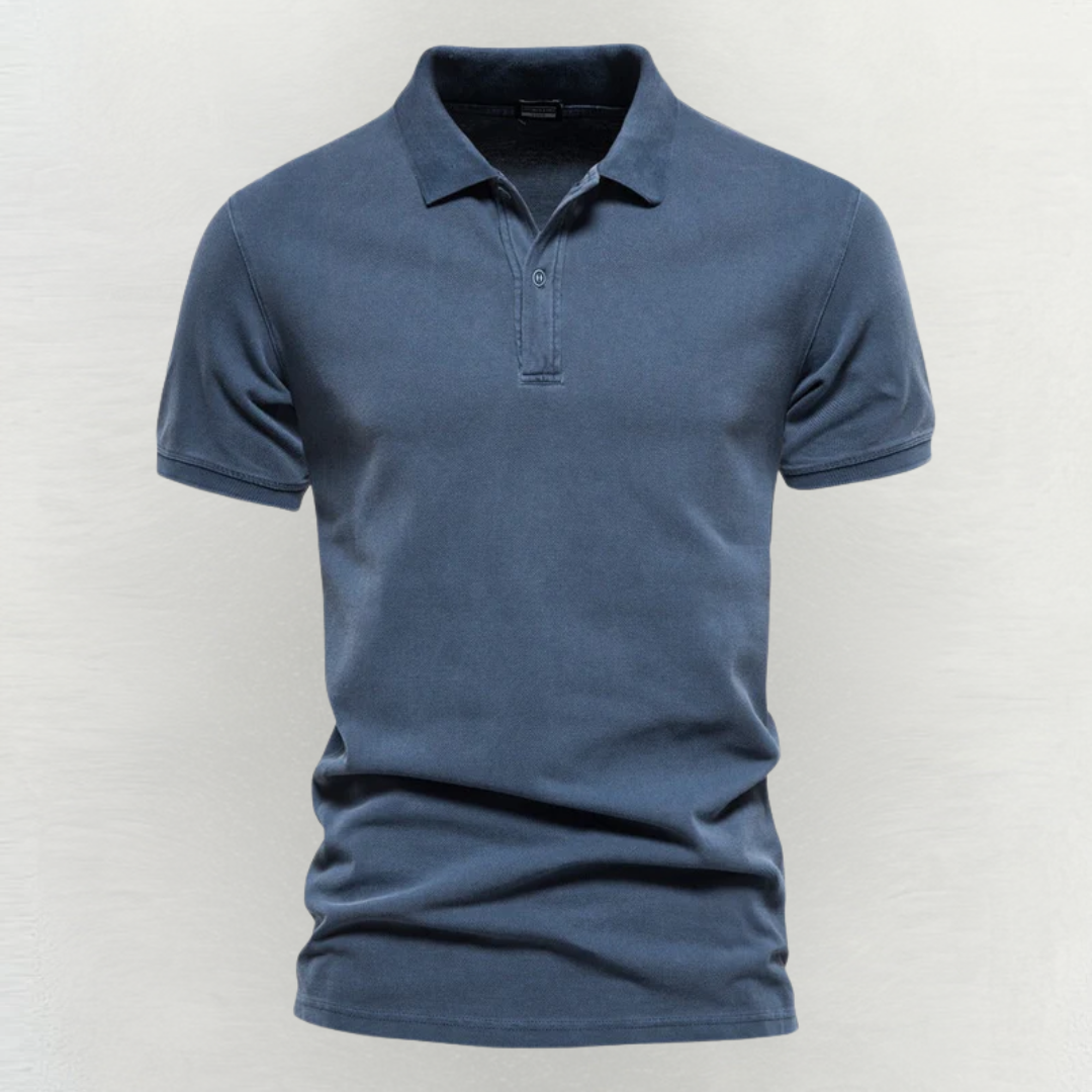 Polo homme décontracté, léger et respirant, parfait pour l'été. Style moderne et confort optimal.