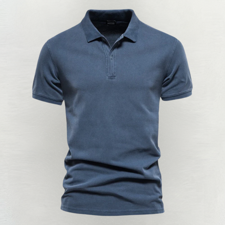 Polo homme décontracté, léger et respirant, parfait pour l'été. Style moderne et confort optimal.