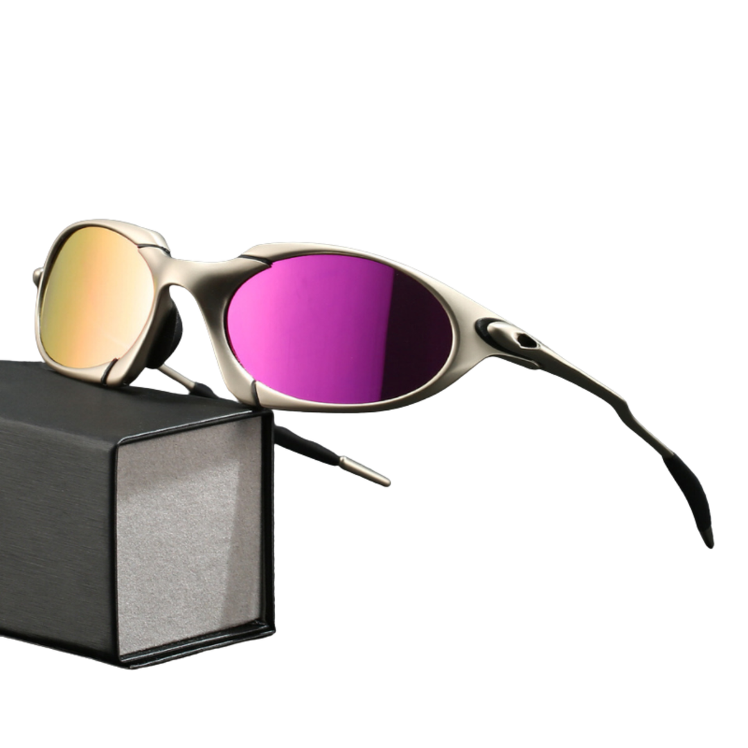 Lunettes de soleil polarisées pour hommes sportifs. Protection UV, légères, confort maximal pour activités extérieures.