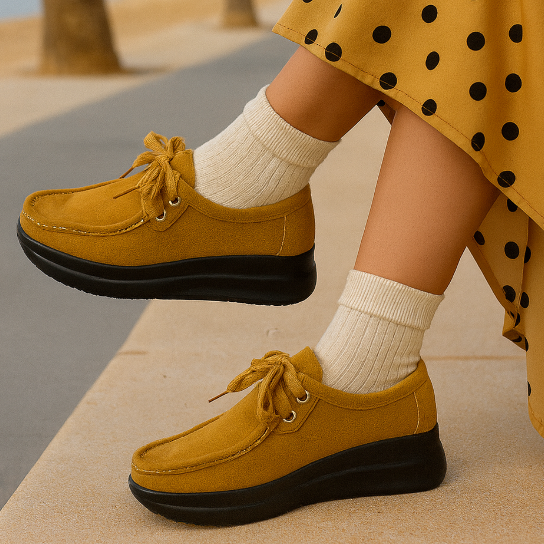 Chaussures d'hiver femme avec intérieur chaud, semelle anatomique et design moderne.
