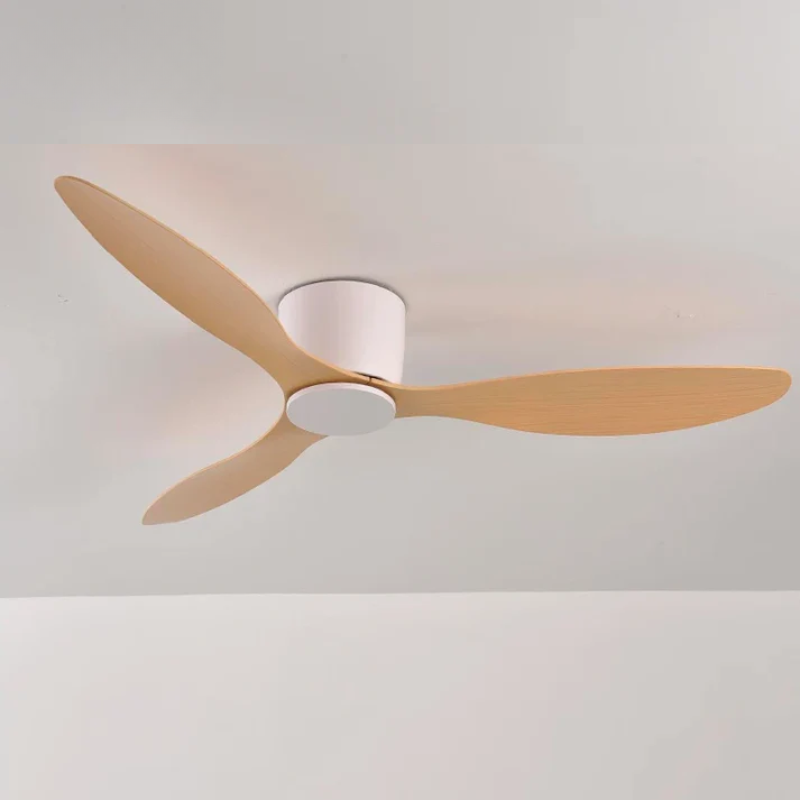 Ventilateur plafond Virellona, modèle moderne et silencieux, intégré à un décor de maison.