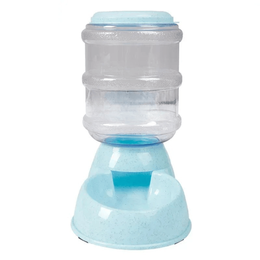 Distributeur de nourriture pour animaux de compagnie 3.75L, idéal pour absences courtes ou longues.