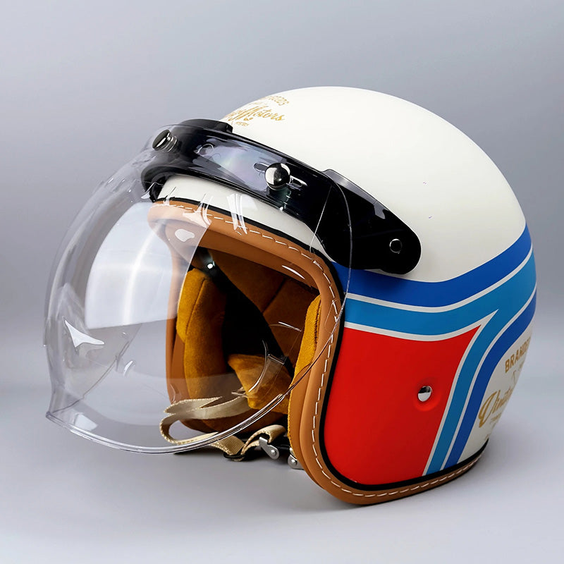 Casque de moto intégral pour homme, visière claire, protection DOT/ECE pour la route, un accessoire essentiel.