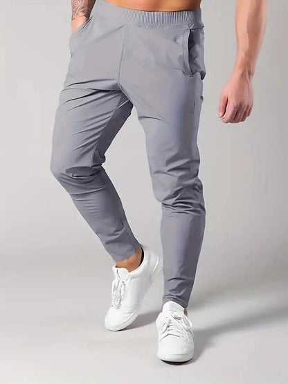 Herr Joggingbyxor Slim Fit: Bekväma & Stilrena Byxor med Fickor